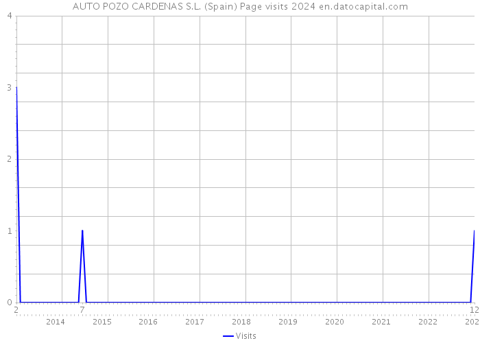 AUTO POZO CARDENAS S.L. (Spain) Page visits 2024 