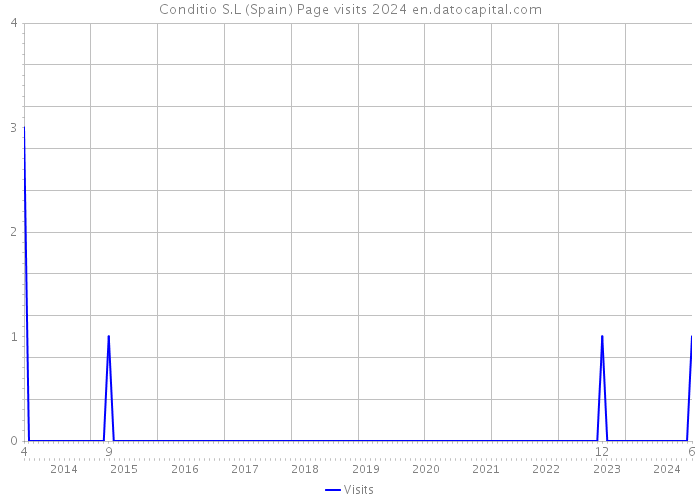 Conditio S.L (Spain) Page visits 2024 