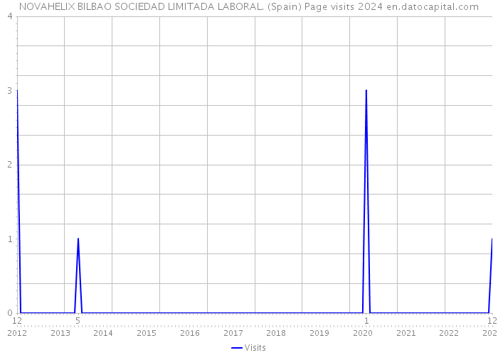 NOVAHELIX BILBAO SOCIEDAD LIMITADA LABORAL. (Spain) Page visits 2024 