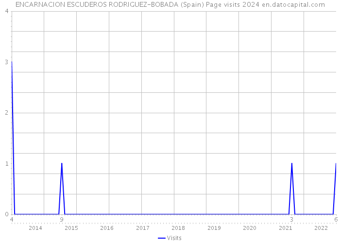 ENCARNACION ESCUDEROS RODRIGUEZ-BOBADA (Spain) Page visits 2024 