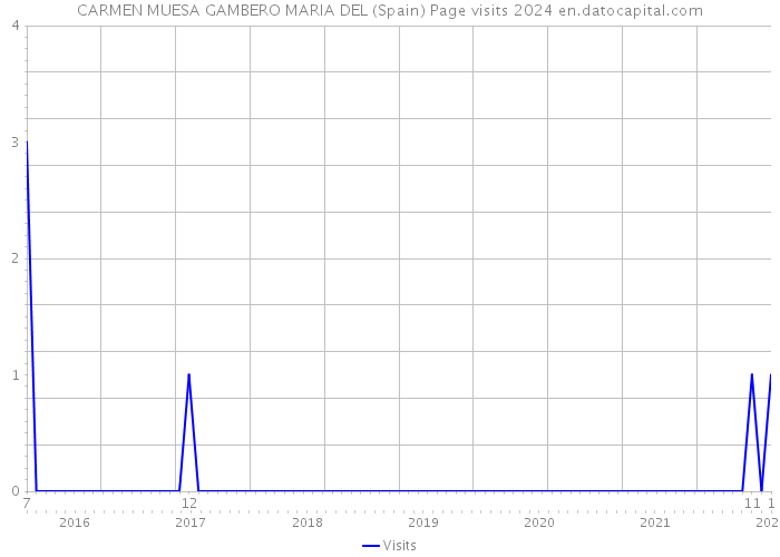 CARMEN MUESA GAMBERO MARIA DEL (Spain) Page visits 2024 