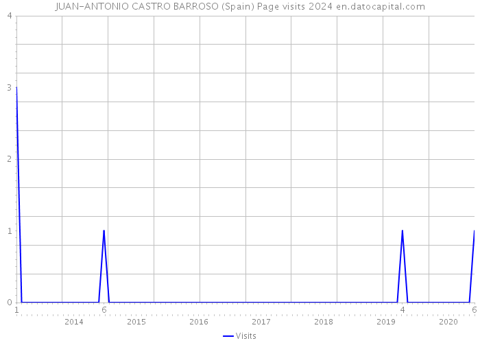 JUAN-ANTONIO CASTRO BARROSO (Spain) Page visits 2024 
