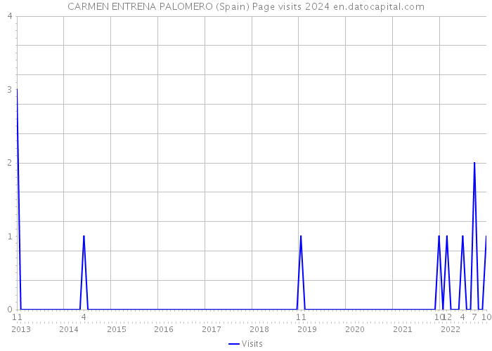 CARMEN ENTRENA PALOMERO (Spain) Page visits 2024 