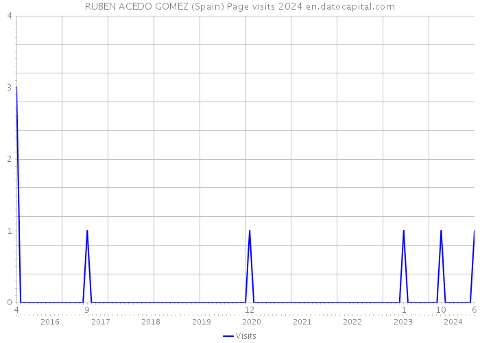 RUBEN ACEDO GOMEZ (Spain) Page visits 2024 