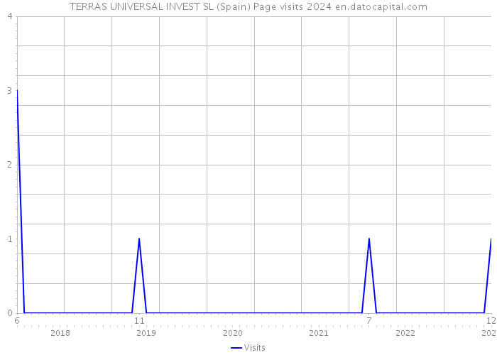 TERRAS UNIVERSAL INVEST SL (Spain) Page visits 2024 