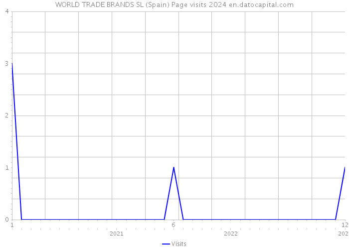WORLD TRADE BRANDS SL (Spain) Page visits 2024 