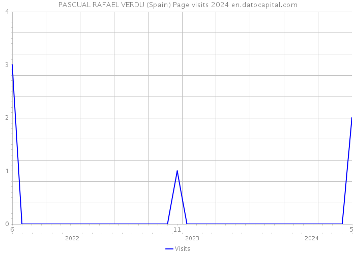 PASCUAL RAFAEL VERDU (Spain) Page visits 2024 