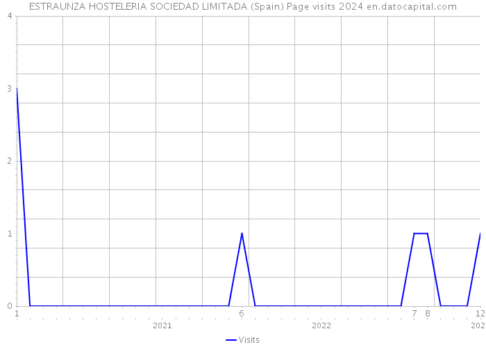 ESTRAUNZA HOSTELERIA SOCIEDAD LIMITADA (Spain) Page visits 2024 