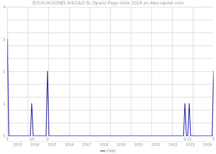 EXCAVACIONES ANGULO SL (Spain) Page visits 2024 