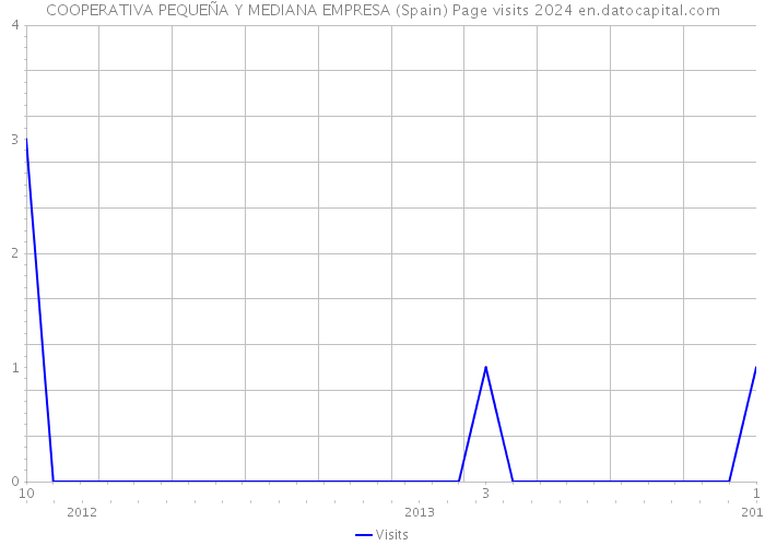 COOPERATIVA PEQUEÑA Y MEDIANA EMPRESA (Spain) Page visits 2024 