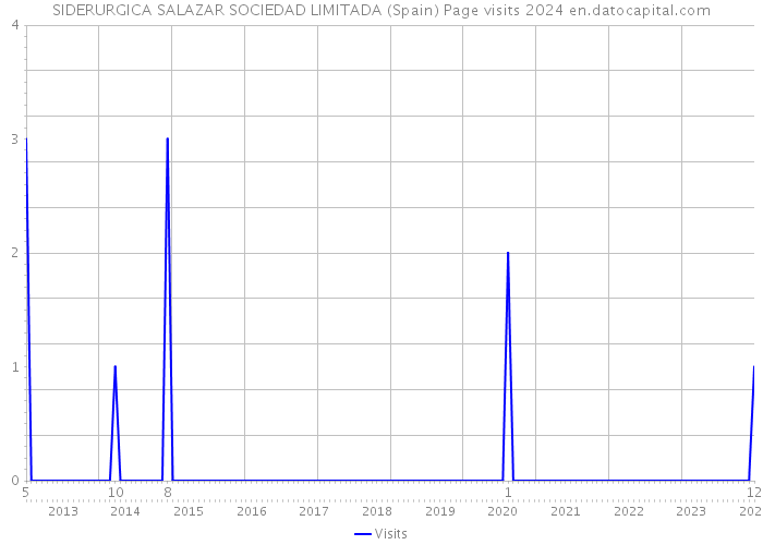SIDERURGICA SALAZAR SOCIEDAD LIMITADA (Spain) Page visits 2024 