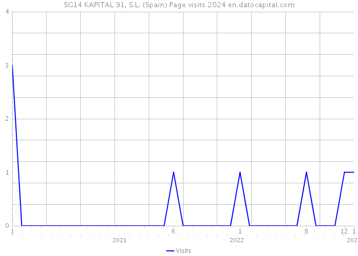 SG14 KAPITAL 91, S.L. (Spain) Page visits 2024 