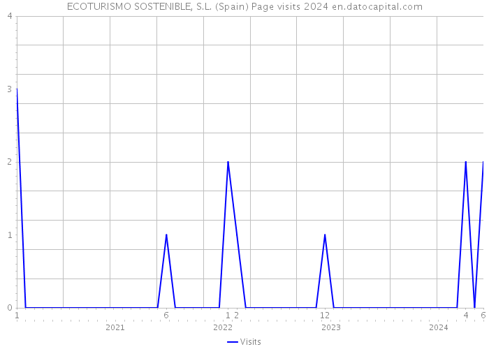 ECOTURISMO SOSTENIBLE, S.L. (Spain) Page visits 2024 