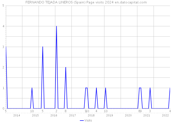 FERNANDO TEJADA LINEROS (Spain) Page visits 2024 
