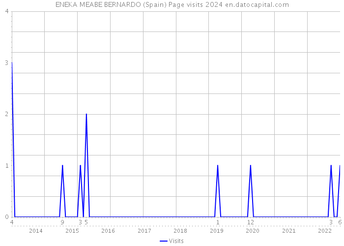 ENEKA MEABE BERNARDO (Spain) Page visits 2024 