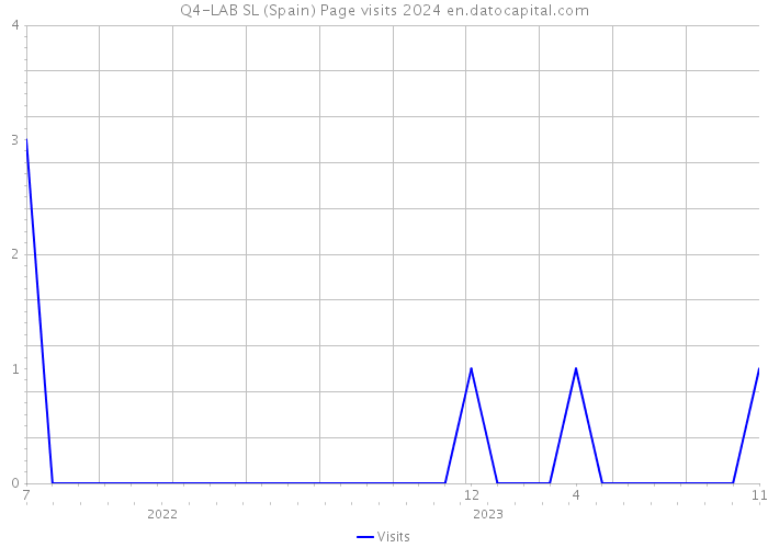 Q4-LAB SL (Spain) Page visits 2024 