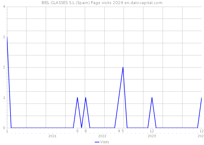 BIEL GLASSES S.L (Spain) Page visits 2024 