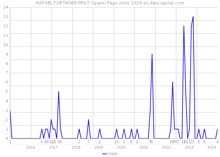 RAFAEL FORTANER PRAT (Spain) Page visits 2024 