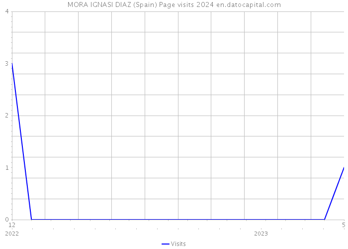 MORA IGNASI DIAZ (Spain) Page visits 2024 