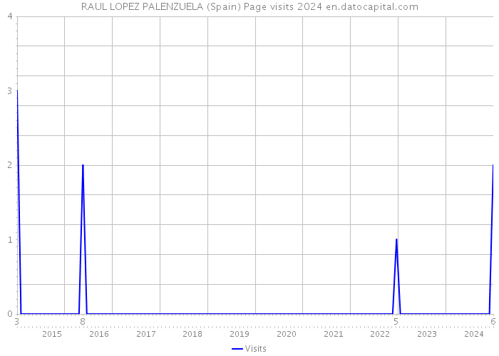 RAUL LOPEZ PALENZUELA (Spain) Page visits 2024 