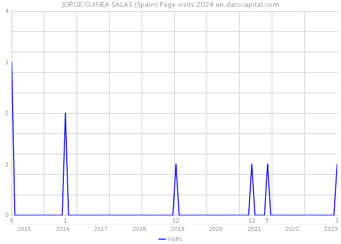 JORGE GUINEA SALAS (Spain) Page visits 2024 