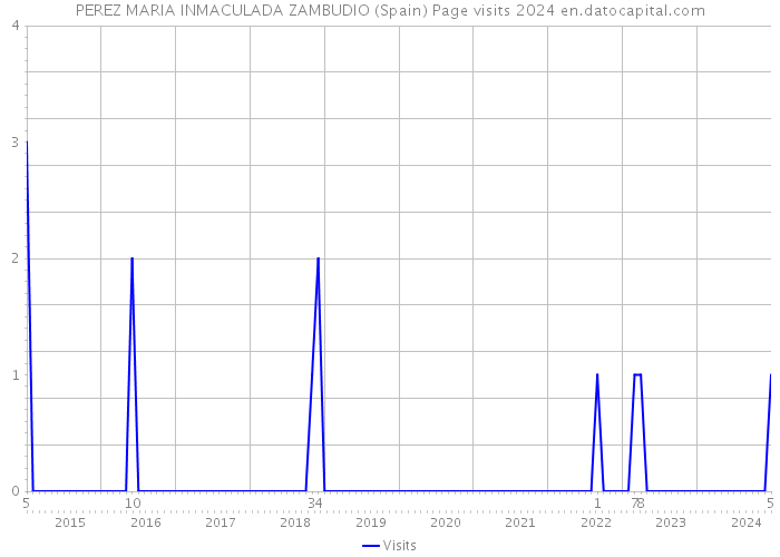 PEREZ MARIA INMACULADA ZAMBUDIO (Spain) Page visits 2024 