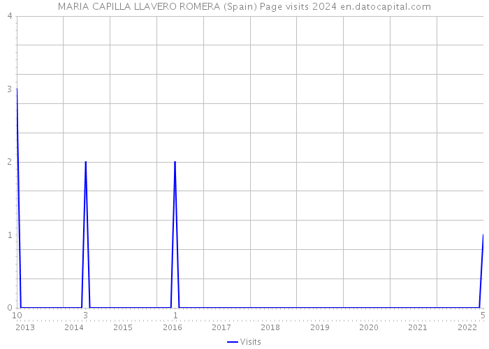 MARIA CAPILLA LLAVERO ROMERA (Spain) Page visits 2024 