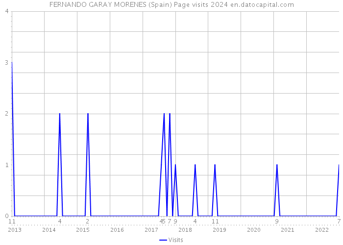 FERNANDO GARAY MORENES (Spain) Page visits 2024 