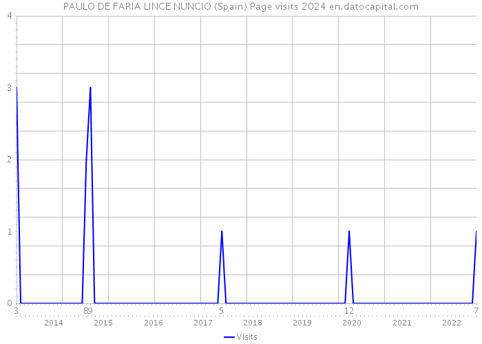 PAULO DE FARIA LINCE NUNCIO (Spain) Page visits 2024 