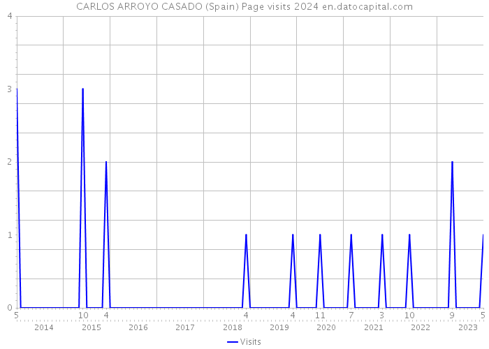 CARLOS ARROYO CASADO (Spain) Page visits 2024 