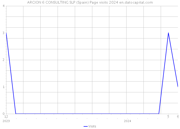 ARCION 6 CONSULTING SLP (Spain) Page visits 2024 
