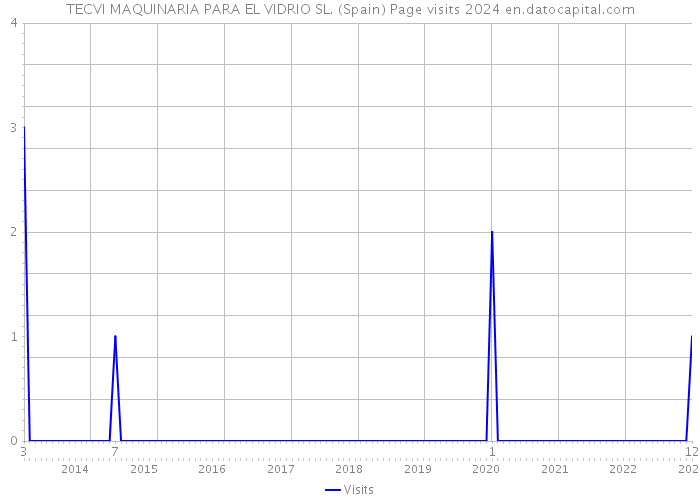 TECVI MAQUINARIA PARA EL VIDRIO SL. (Spain) Page visits 2024 