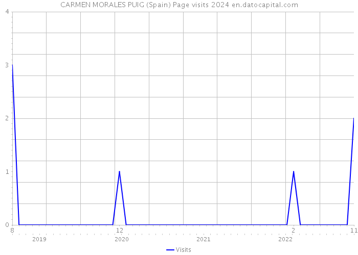 CARMEN MORALES PUIG (Spain) Page visits 2024 