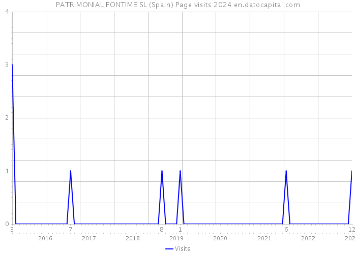 PATRIMONIAL FONTIME SL (Spain) Page visits 2024 