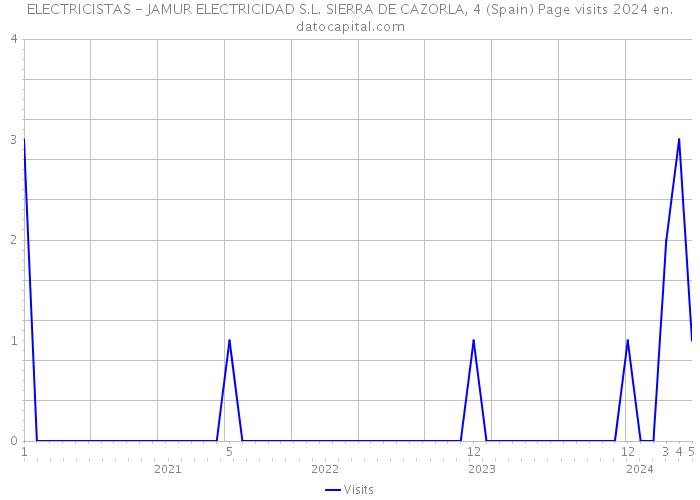 ELECTRICISTAS - JAMUR ELECTRICIDAD S.L. SIERRA DE CAZORLA, 4 (Spain) Page visits 2024 