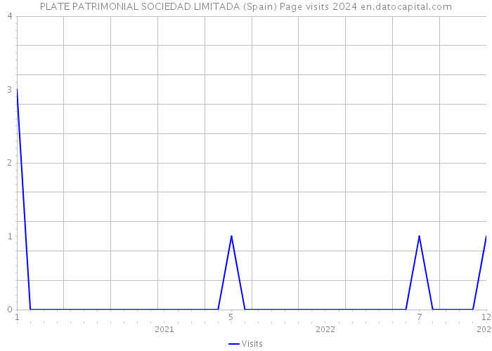 PLATE PATRIMONIAL SOCIEDAD LIMITADA (Spain) Page visits 2024 