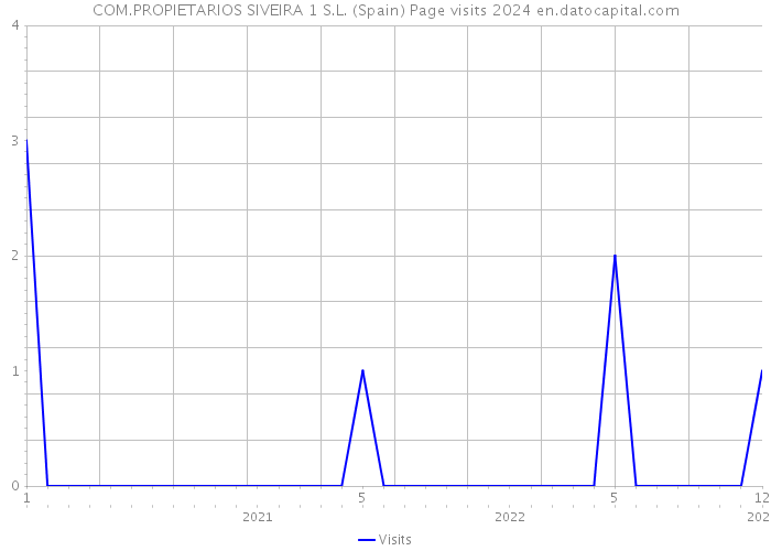 COM.PROPIETARIOS SIVEIRA 1 S.L. (Spain) Page visits 2024 