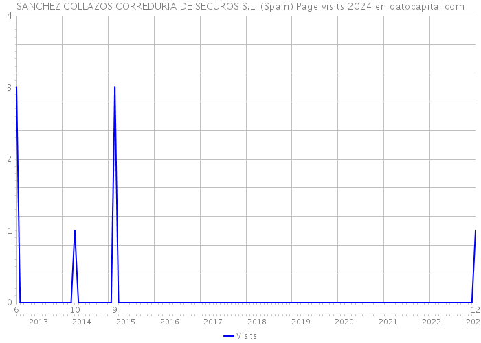 SANCHEZ COLLAZOS CORREDURIA DE SEGUROS S.L. (Spain) Page visits 2024 