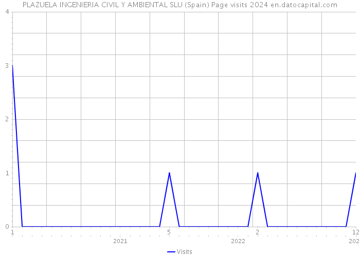 PLAZUELA INGENIERIA CIVIL Y AMBIENTAL SLU (Spain) Page visits 2024 