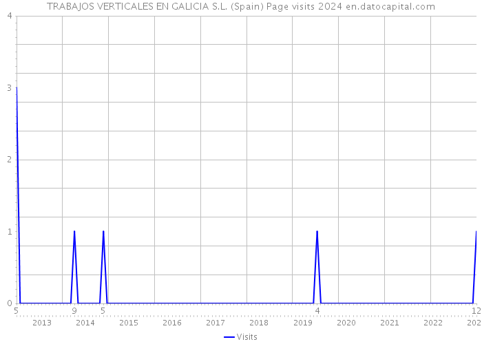 TRABAJOS VERTICALES EN GALICIA S.L. (Spain) Page visits 2024 
