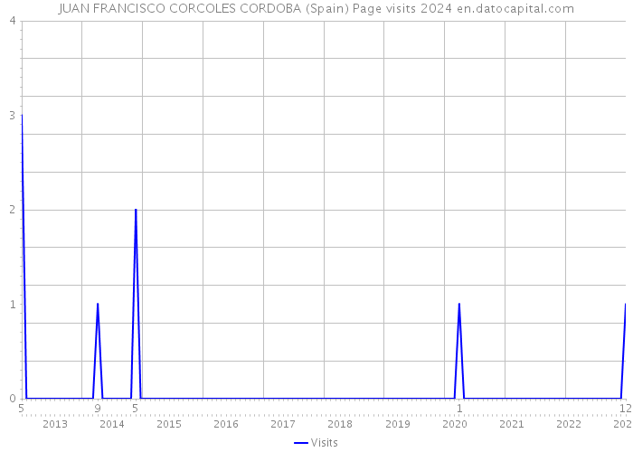 JUAN FRANCISCO CORCOLES CORDOBA (Spain) Page visits 2024 