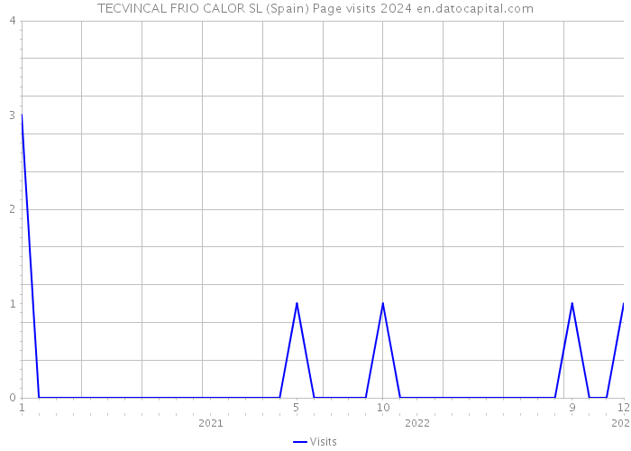 TECVINCAL FRIO CALOR SL (Spain) Page visits 2024 