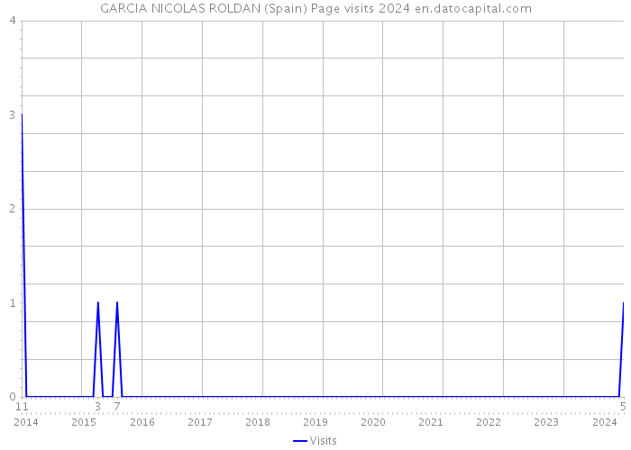 GARCIA NICOLAS ROLDAN (Spain) Page visits 2024 