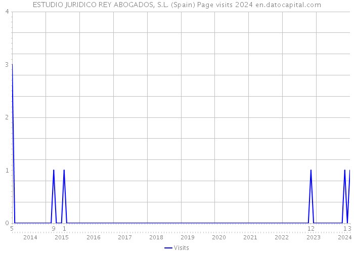 ESTUDIO JURIDICO REY ABOGADOS, S.L. (Spain) Page visits 2024 