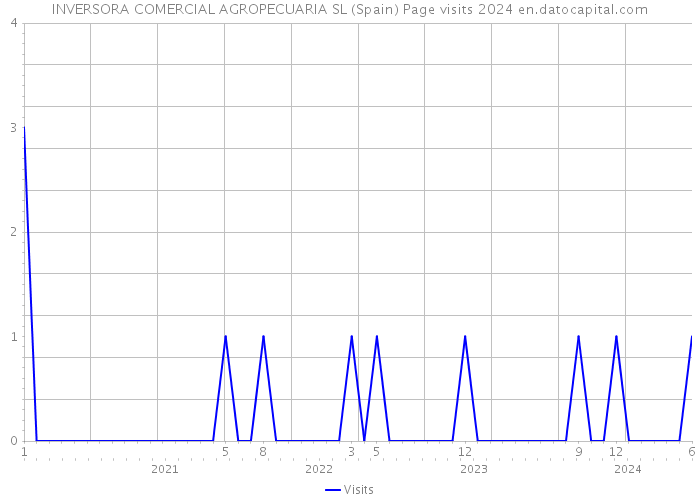 INVERSORA COMERCIAL AGROPECUARIA SL (Spain) Page visits 2024 