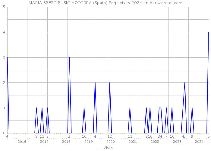 MARIA BREZO RUBIO AZCORRA (Spain) Page visits 2024 