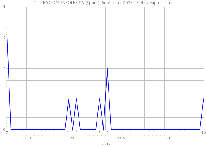 CITRICOS CARASOLES SA (Spain) Page visits 2024 