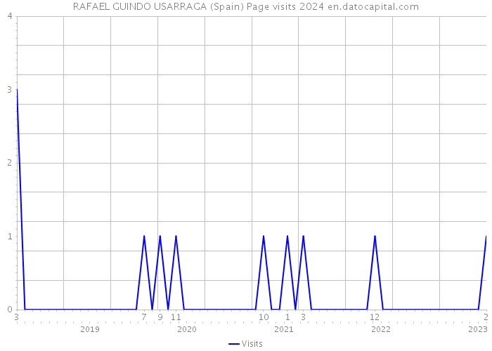 RAFAEL GUINDO USARRAGA (Spain) Page visits 2024 