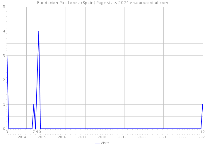 Fundacion Pita Lopez (Spain) Page visits 2024 