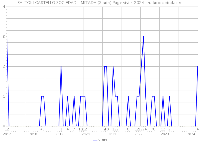 SALTOKI CASTELLO SOCIEDAD LIMITADA (Spain) Page visits 2024 